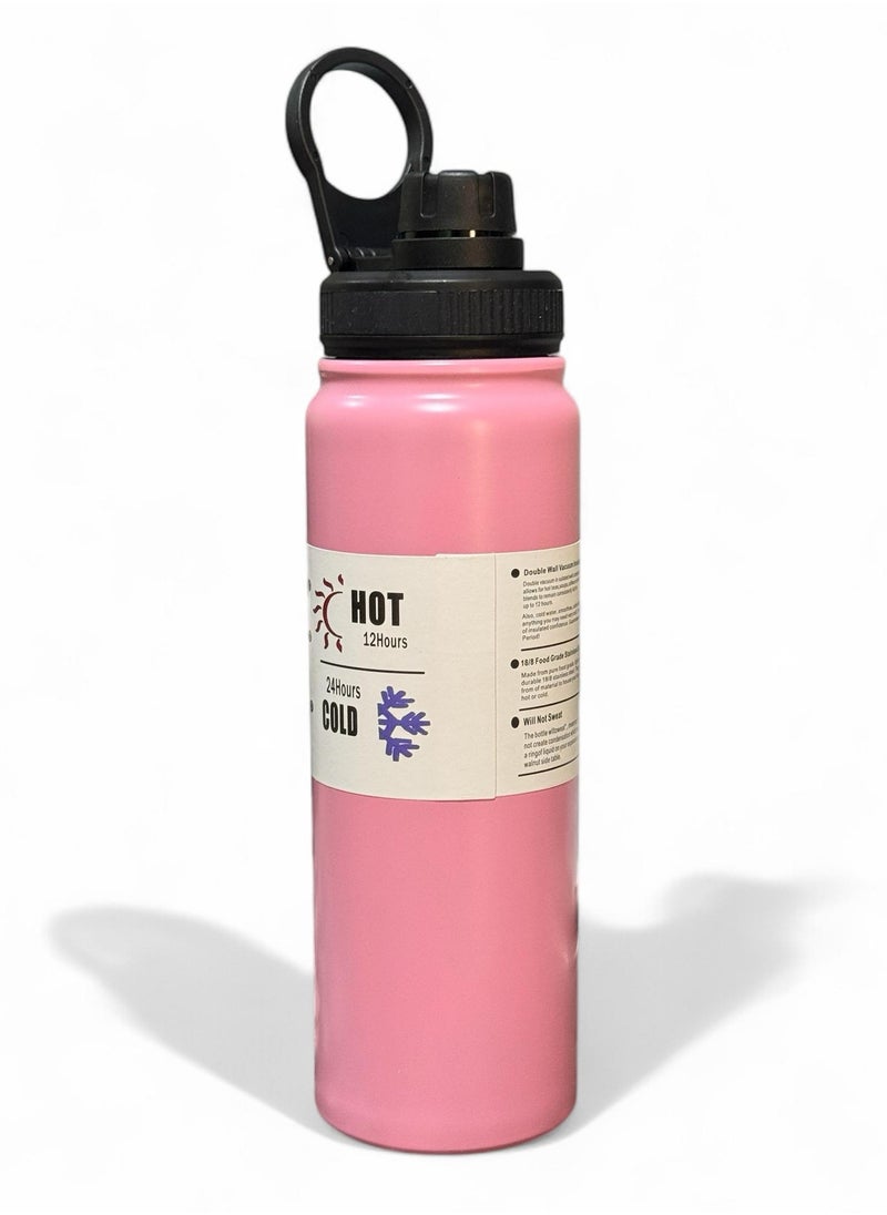 QSHOP QSHOP® Thermal Bottle 800ml – with Ergonomic Handle for Easy Carry, Airtight Leak Proof Lock, Advanced Vacuum Insulation Technology to Keep Liquids Hot or Cold for a Long Time  - Image 1
