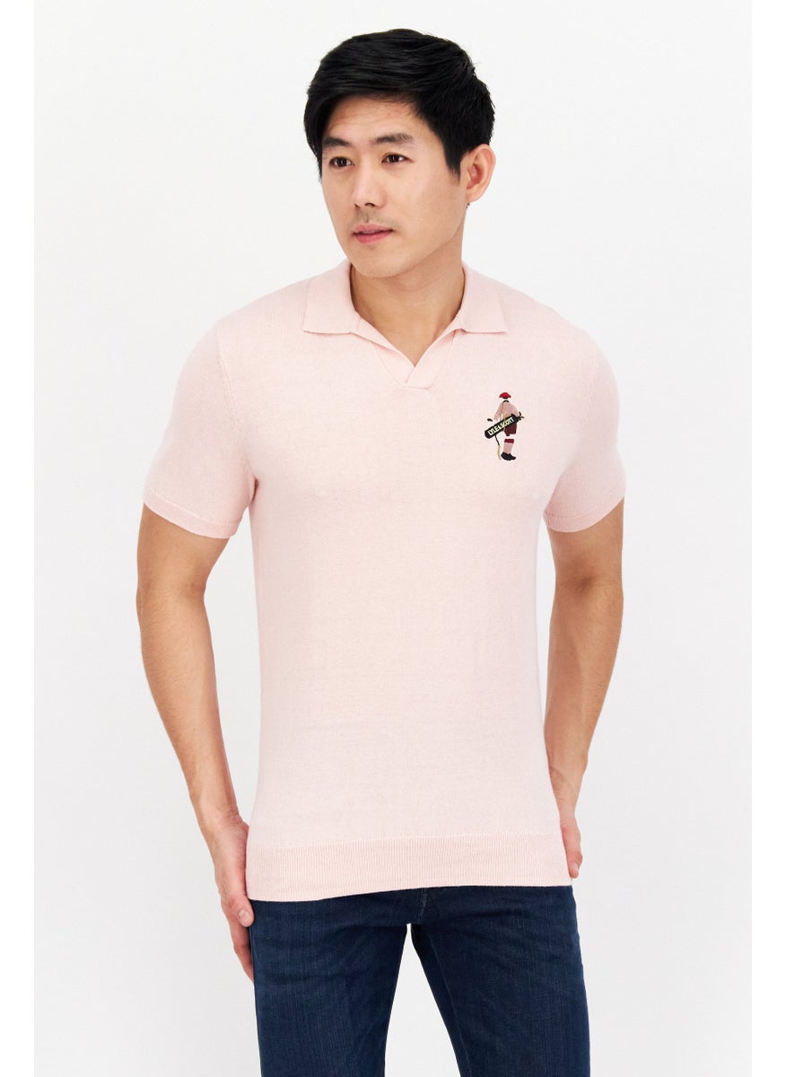 Men Embroidered Logo Textured Short Sleeves Polo Shirts, Free Pink - pzsku/ZFBACEB98B3F490839E08Z/45/_/1737642039/e23c8d52-4d8f-435c-a7e1-bad3707f4239