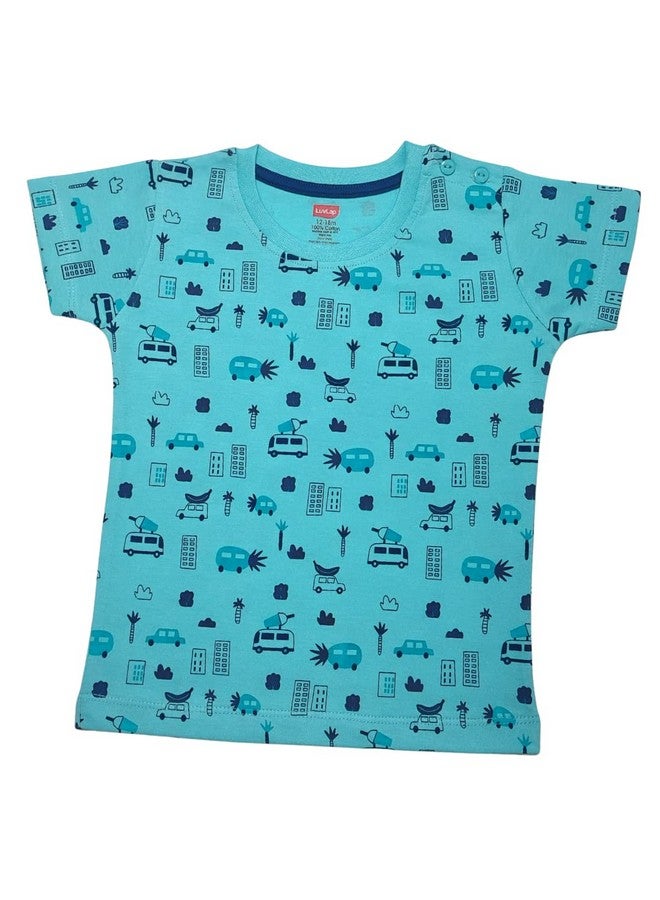 لوفلاب تي شيرت لوف لاب للأولاد بأكمام نصفية، متعدد الألوان، قطن ١٠٠٪، فستان للأولاد، ملابس للأولاد، ملابس أطفال، عبوة من ٥ قطع - Image 2