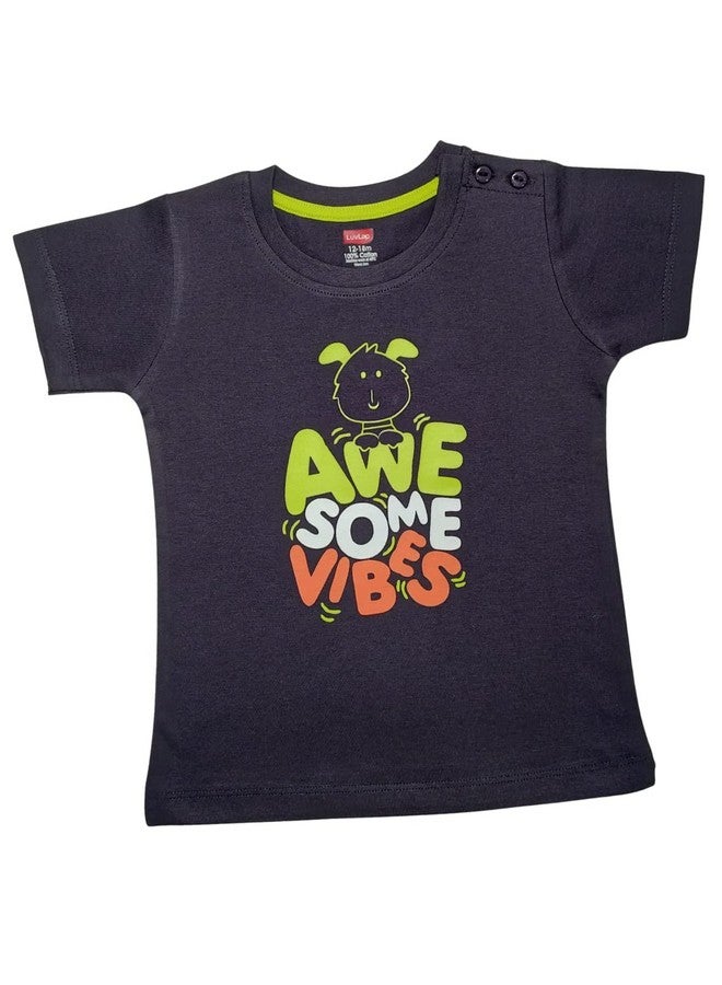 لوفلاب تي شيرت لوف لاب للأولاد بأكمام نصفية، متعدد الألوان، قطن ١٠٠٪، فستان للأولاد، ملابس للأولاد، ملابس أطفال، عبوة من ٥ قطع - Image 4