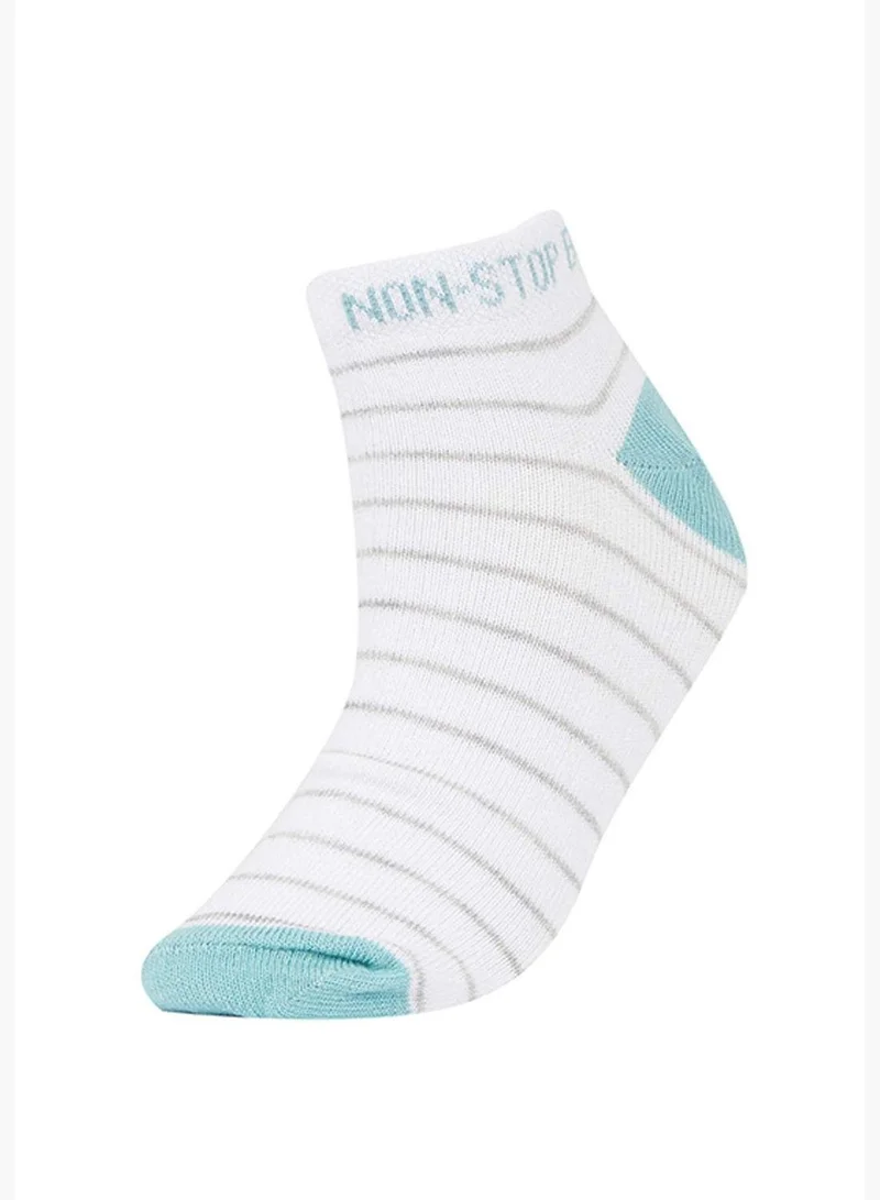 ديفاكتو 7 Pack Striped Colour Block Ankle Low Cuts