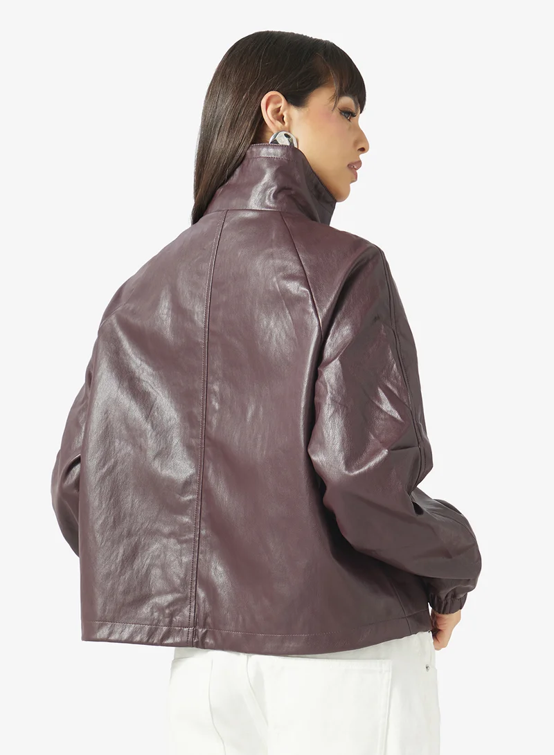 Only Casual Faux Leather Jacket