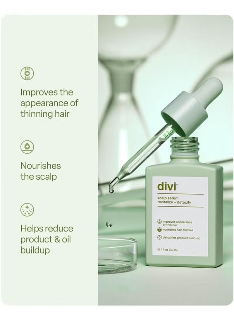 Divi Scalp Serum for Thinning Hair, 30ml,Clinically Tested,Nourishing Formula with Amino Acids,Caffeine and Rosemary Oil,Promotes Healthy Scalp and Fuller-Looking Hair, Reduces Oil and Product Buildup - Image 3