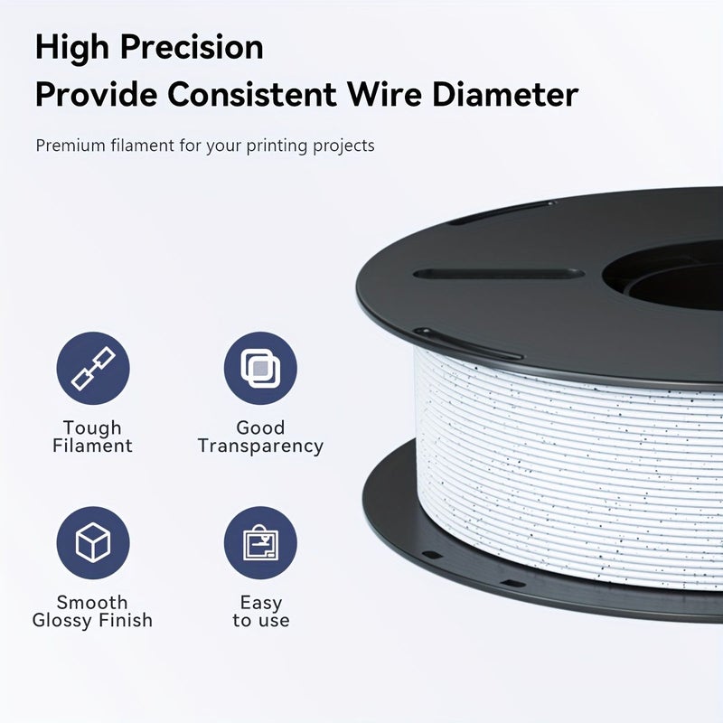 1.75mm Blue PETG 3D Printing Filament 2.2LB No Layer Lines Marble Texture Surface Compatible with Most FDM 3D Printers High Quality Durable Easy to Use - Image 3