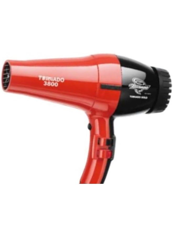 Tornedo Tornado Professional Hair Dryer 1600 Watt Multicolor Model _ 3800 _ Red - Image 1