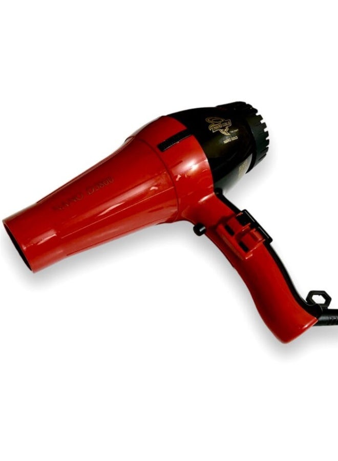 Tornedo Tornado Professional Hair Dryer 1600 Watt Multicolor Model _ 3800 _ Red - Image 2