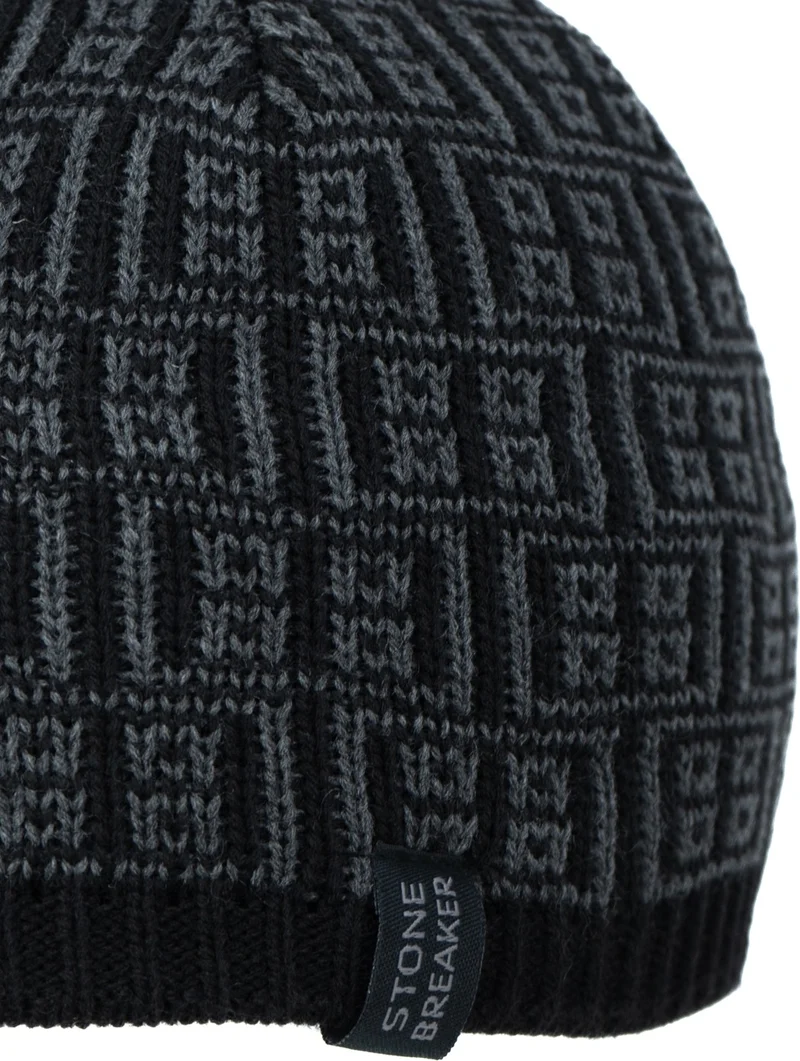 اوبلاند Men's Winter Thick Beanie Cotton Carlo Model Keeps Warm Flexible Windproof Comfortable Design