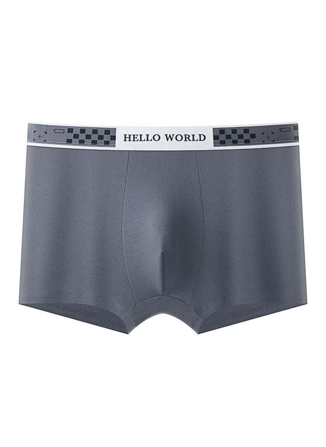 Zeemey - Zeemey 5 Pack Hello World Men's Sort Boxer Briefs & Trunks,Breathable Stretch Cotton Moisture-Wicking Underwear,Modern Fit Low Rise - Image 1