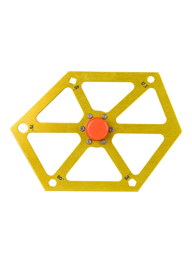 Aluminum Alloy Six Square Ruler With Magnetism Gold - Image 1