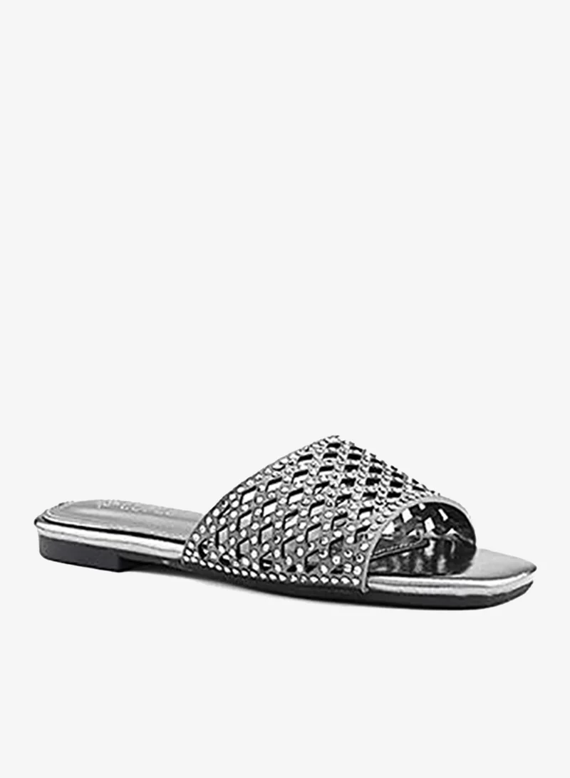 كابلي صنادل مسطحة مزينة للبنات