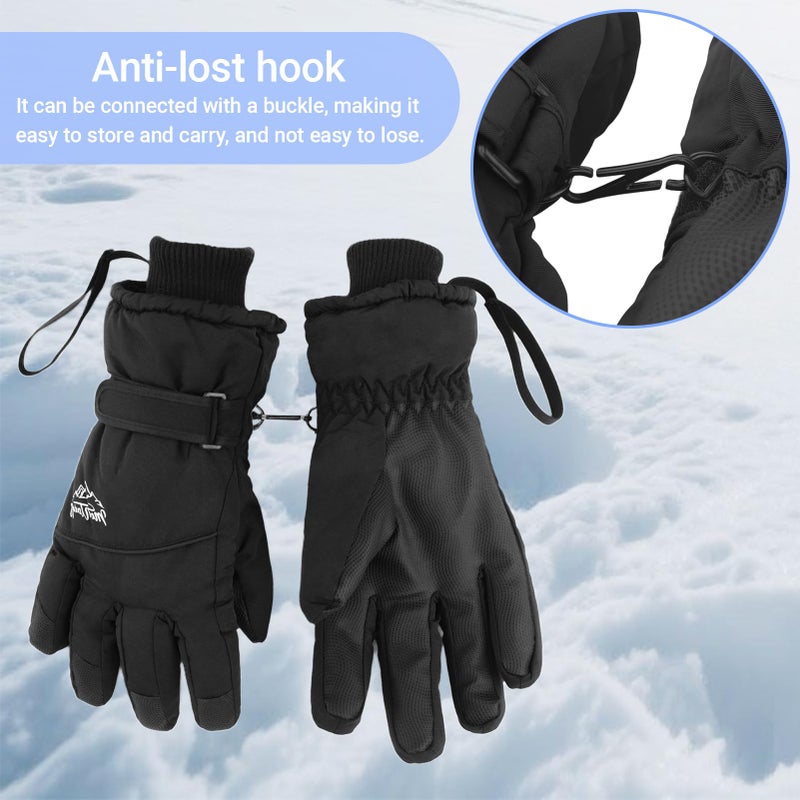 OVOY Men's Winter Ski Gloves -Windproof Anti-Slip with Fleece Lined Snowboard Gloves for Driving, Cycling, Outdoor Work - Image 5