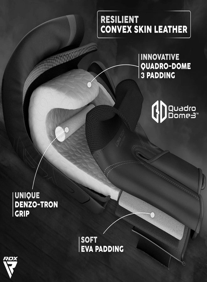 RDX - Boxing Gloves Muay - Thai Training Maya Hide Leather Kara Pro Sparring Kickboxing MMA Boxing Gloves for Punch Bag Bear Paw Training Men Women Adult 8 10 12 14 16oz - Image 2