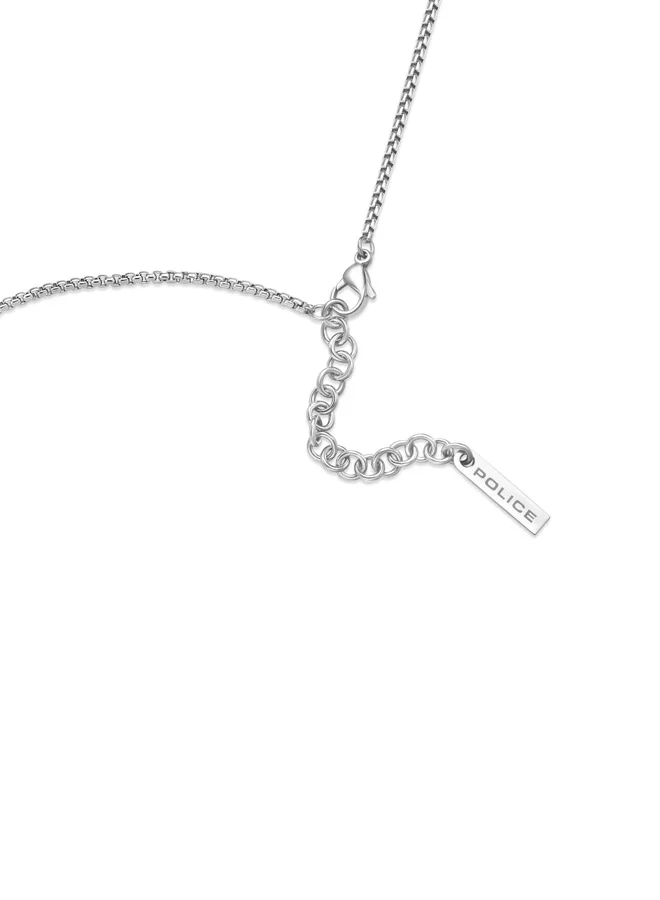 بوليس Spirit Silver Cross and Wing Logo Pendant Necklace For MenPEAGN0036401