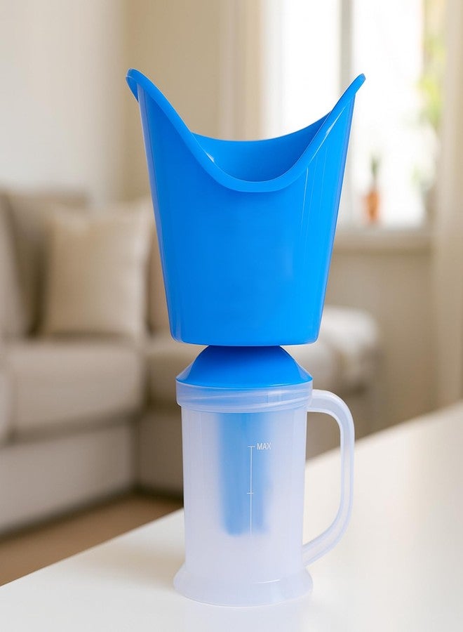 Wuze 3 In 1 Steamer For Cold, Cough and Nasal Congestion | Facial Steamer & Vaporizer | Steam Inhaler | Kids & Adult, Blue - Image 5