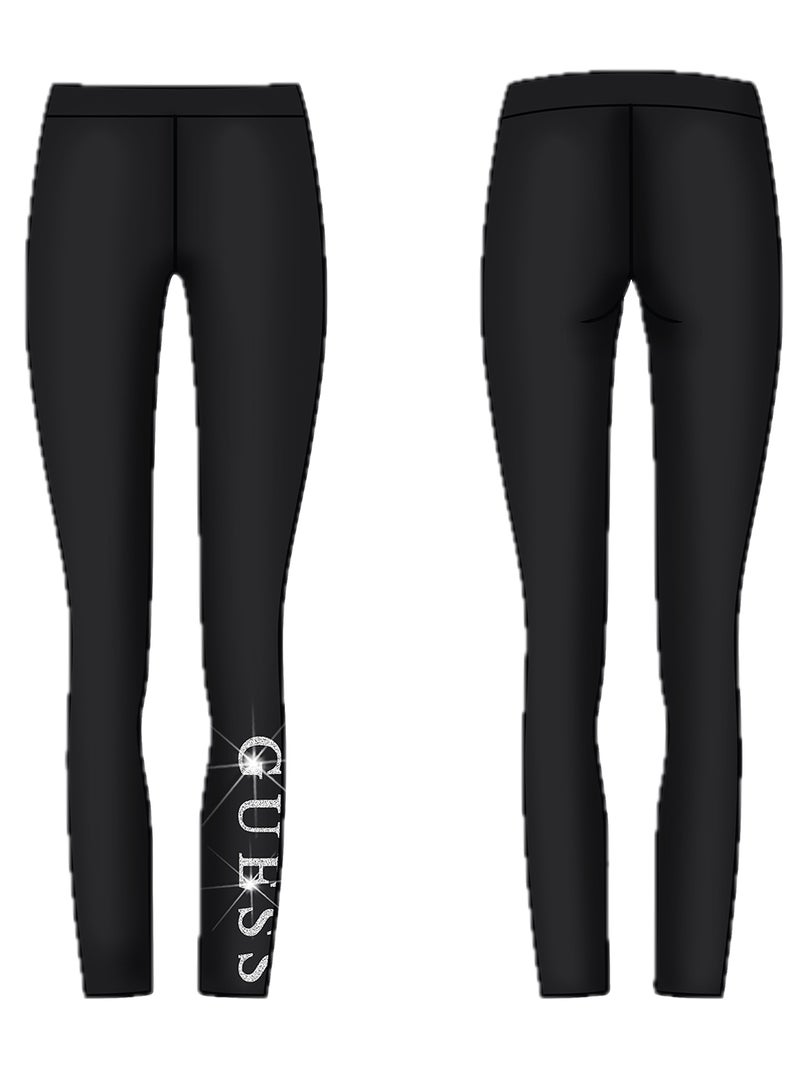 جس بنطلون ضيق مطبوع للأطفال