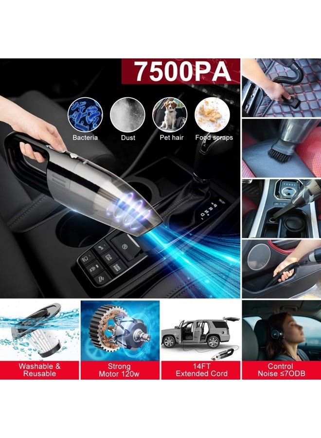 GPUSFAK 46Pcs Car Wash Cleaning Kit with Foam Gun Sprayer Detailing Brushes Car Vacuum Collapsible Bucket Windshield Cleaning Tool Tire Brush Towels Complete Interior Exterior Detailing Set for Car - Image 2