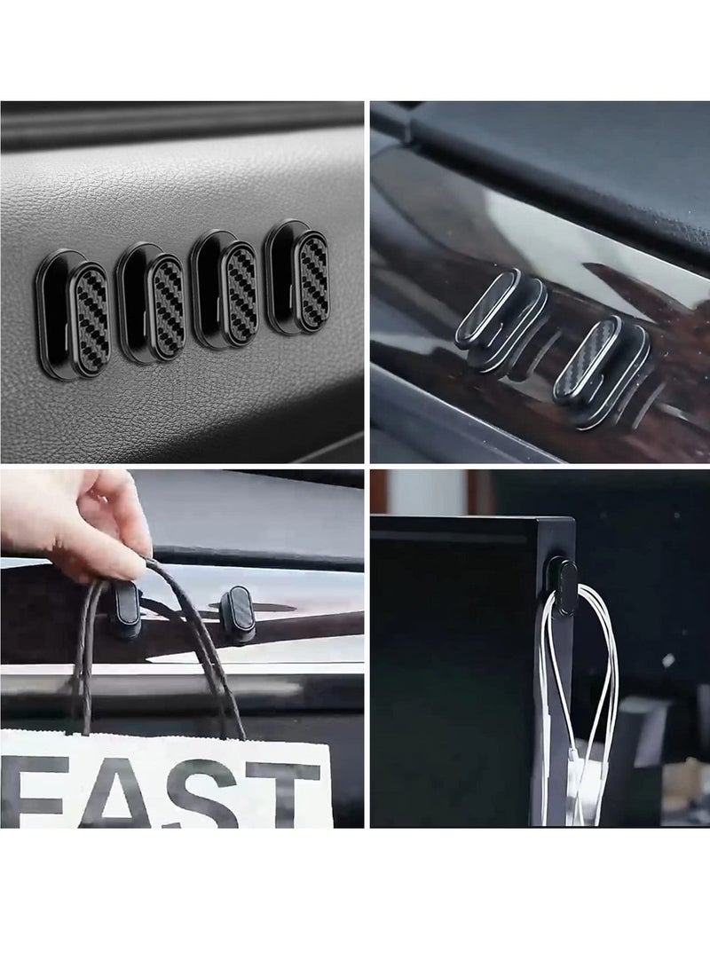 الأزرق جي دبليو Car Mini Hooks,12 Pcs Multifunctional Auto Backseat Hangers, Self-Adhesive Wall Hanging Hooks, Vehicle Hook Stickers for Keys, Mask, Earphone, Cable - Image 5