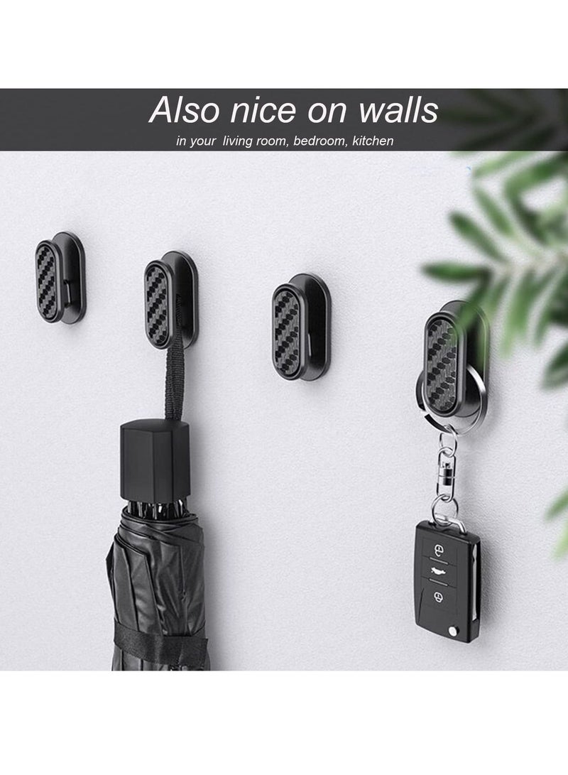 الأزرق جي دبليو Car Mini Hooks,12 Pcs Multifunctional Auto Backseat Hangers, Self-Adhesive Wall Hanging Hooks, Vehicle Hook Stickers for Keys, Mask, Earphone, Cable - Image 4