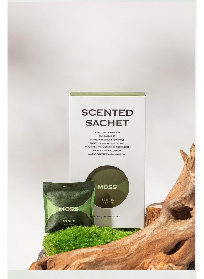 معطر جو للسيارة برائحة الطحالب (Moss) - لون أخضر غابوي - عطر أنيق يدوم طويلاً - Image 1