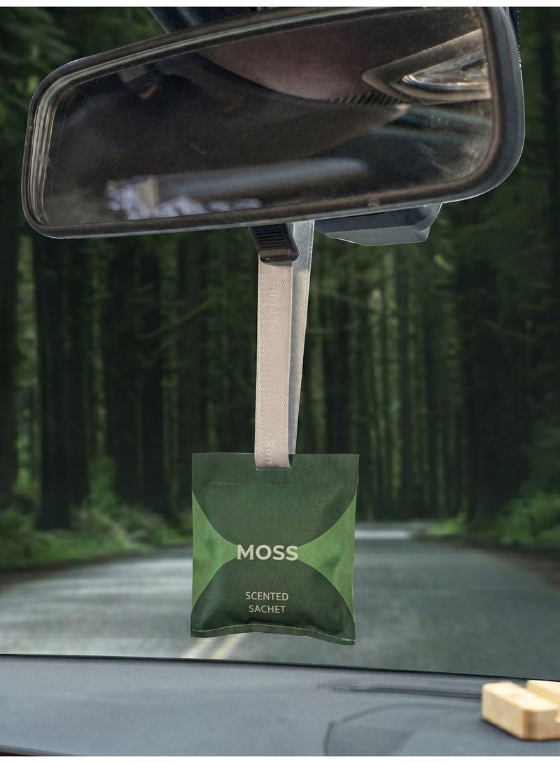 معطر جو للسيارة برائحة الطحالب (Moss) - لون أخضر غابوي - عطر أنيق يدوم طويلاً - Image 3