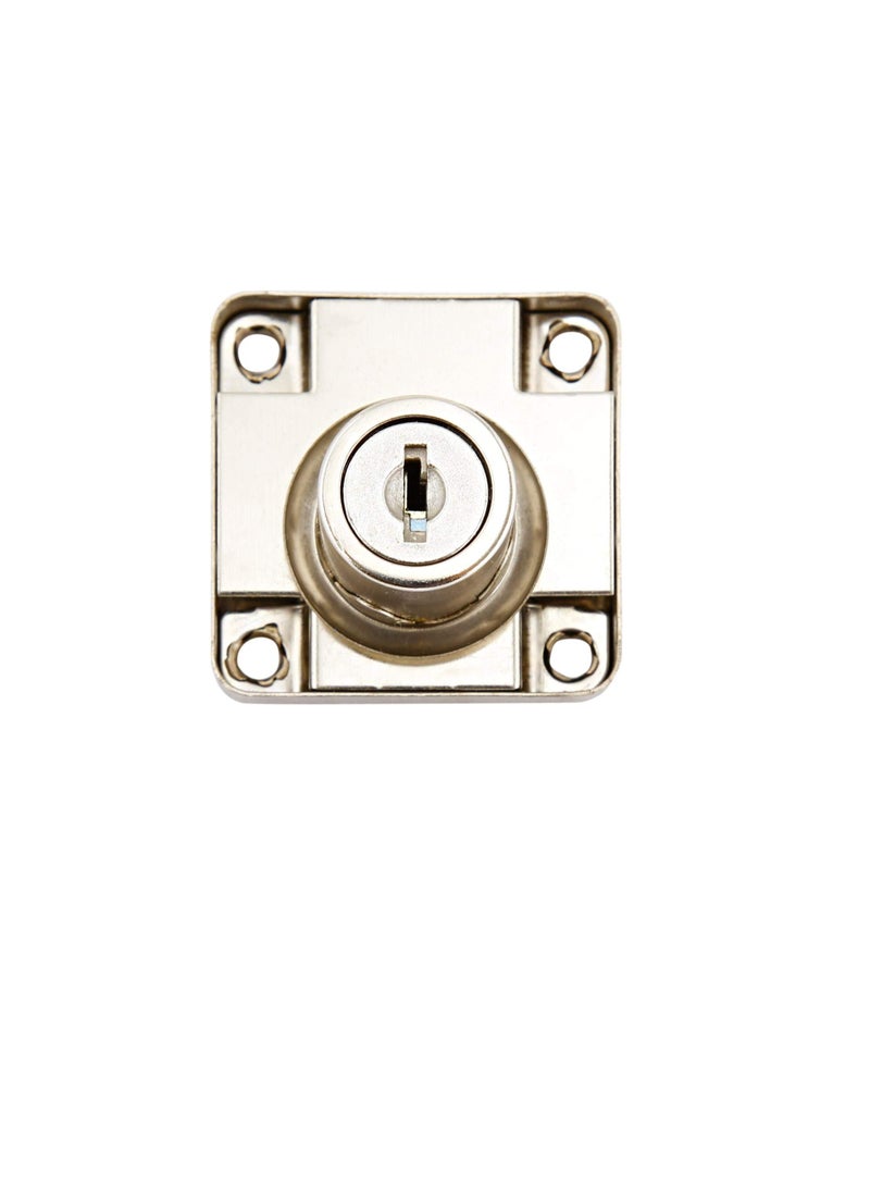 ROBUSTLINE Robustline Drawer Lock Single Turn Normal Key | Chrome Plated | 22 mm  - Image 3