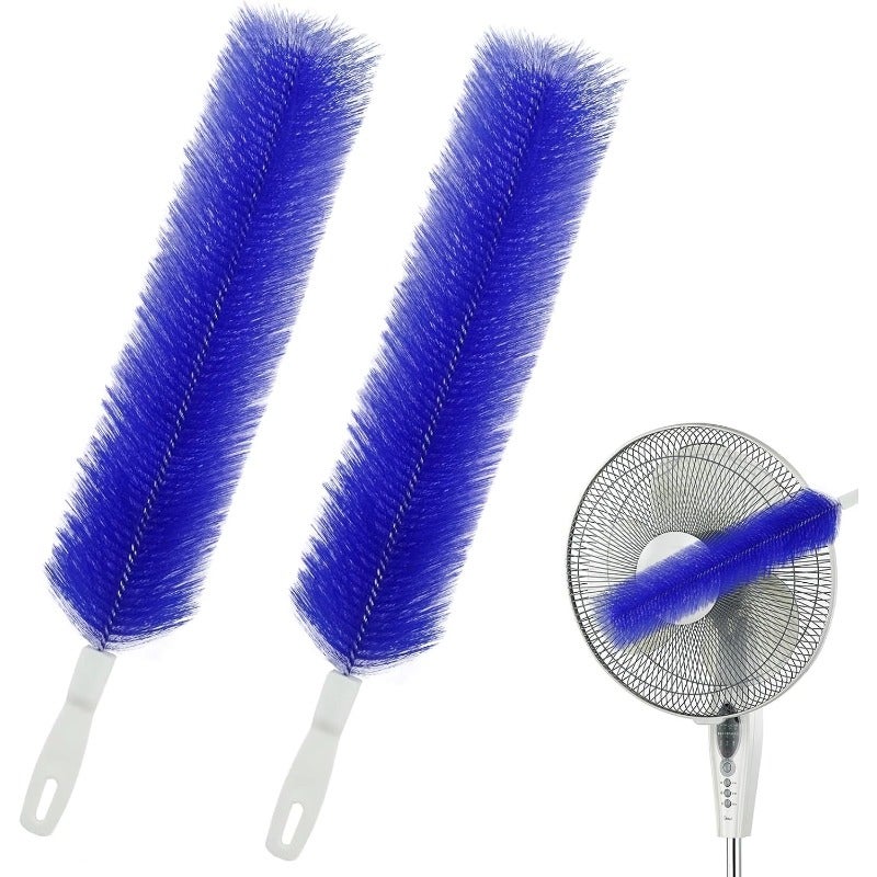 4-Piece Fan Cleaning Brush Set, Flexible Dust Cleaning Brush for Electric Fans, Reusable Microfiber Brush Head for Air Conditioners, Household and Car Vents, Curtains, Roller Blinds & More - Image 1