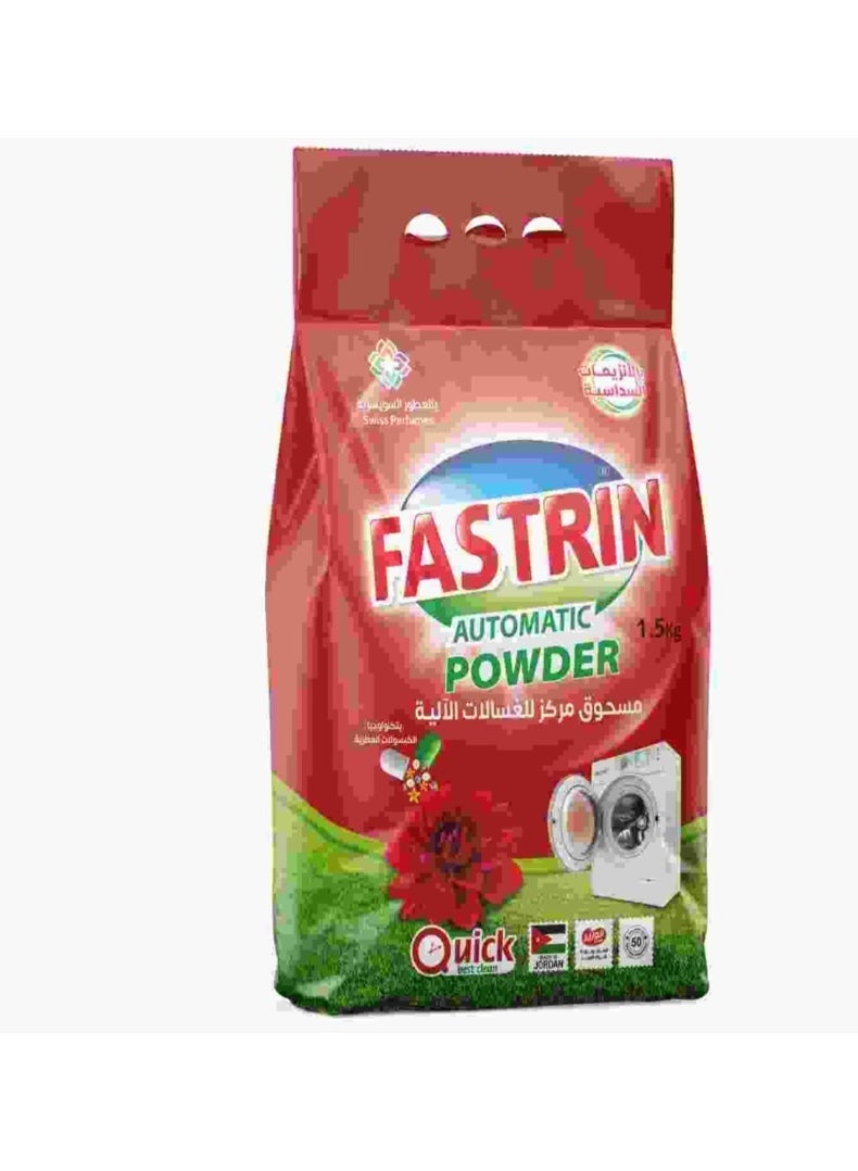 Fastrin Automatic Detergent Powder 3KG Red Rose | Powerful Stain Removal, Long Lasting Luxury Rose Fragrance | Front & Top Load Washing Machine Detergent UAE - Image 3