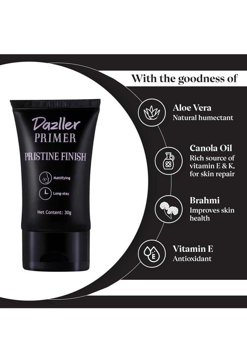 Dazller Primer 30g Smoothens Pores Mattifying Transfer proof Paraben free - Image 3