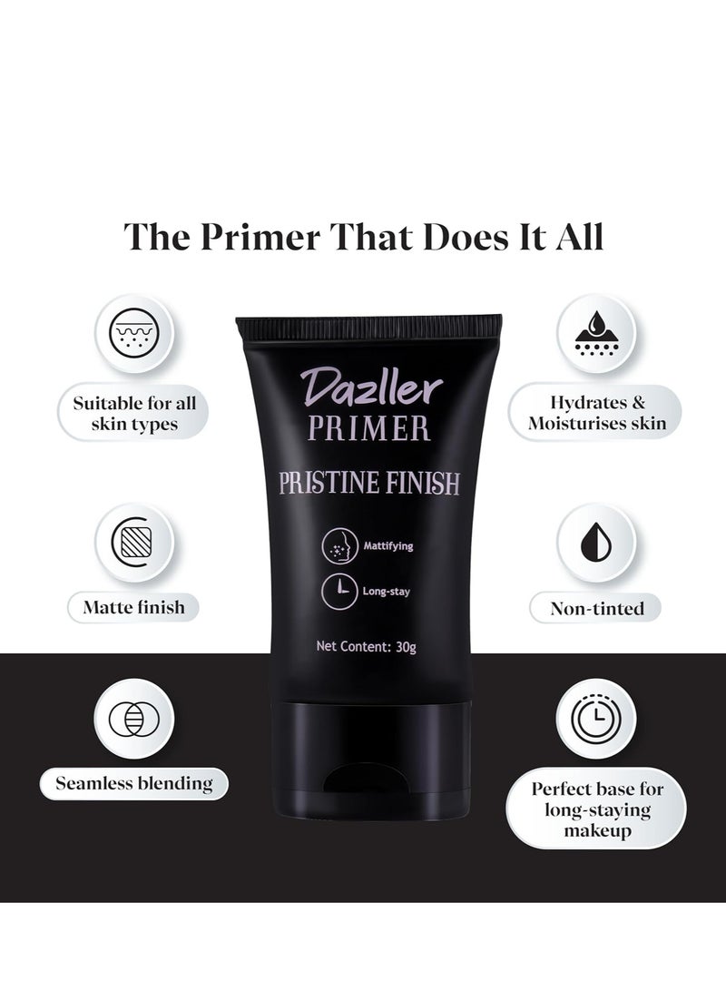 Dazller Primer 30g Smoothens Pores Mattifying Transfer proof Paraben free - Image 2