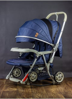 LUCID GLORY - 3 in 1 Baby Stroller, Rocking and Stationary, Luxurious, with High Density Lining, from Lucid Brand, Blue  - Image 3