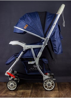 LUCID GLORY - 3 in 1 Baby Stroller, Rocking and Stationary, Luxurious, with High Density Lining, from Lucid Brand, Blue  - Image 5