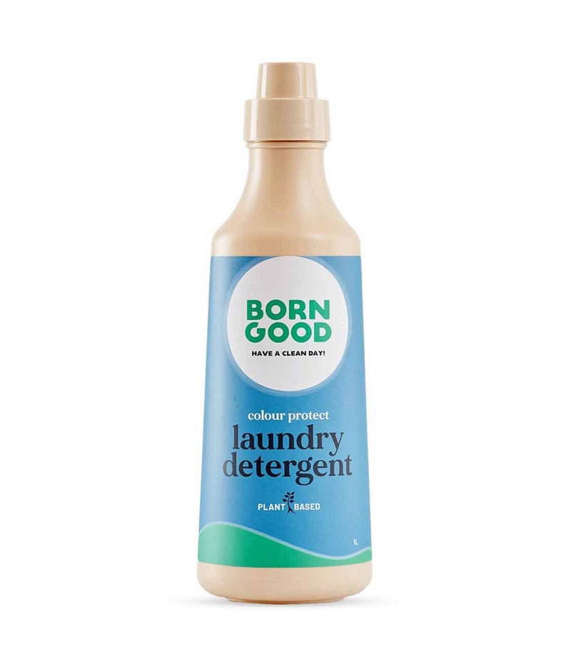 Born Good Natural Colour Protect Laundry Detergent | 1000ml | Plant-Based, Biodegradable, Non-Toxic, Eco-Friendly, Organic, Herbal | Made With Amino Silicone to Protect Colour | Baby Safe - Image 1