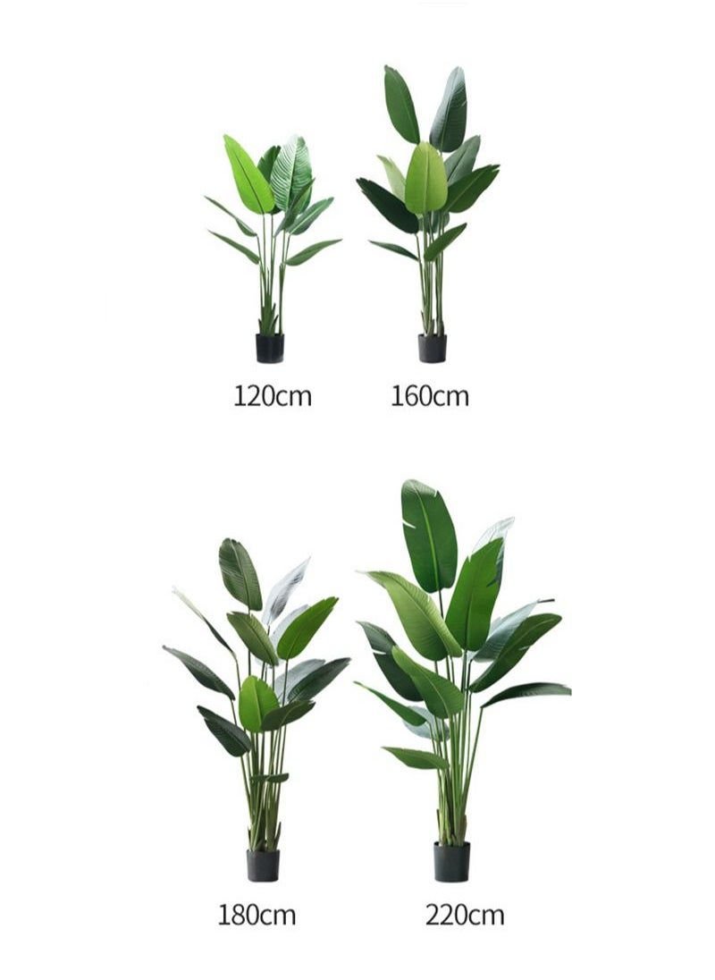 MAPLE HOME DECORATION Maple Home Fake Plant Artificial Tree Faux Tree Birds of Paradise Banana Leaf Indoor Outdoor Home Office Decoration  - Image 2
