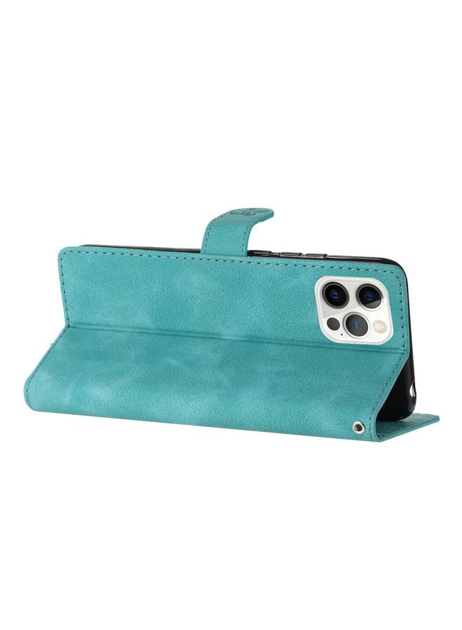 Zaboon Case For iPhone 13 Pro Max Flower Butterfly Embossing Pattern Leather Phone Case - Image 5