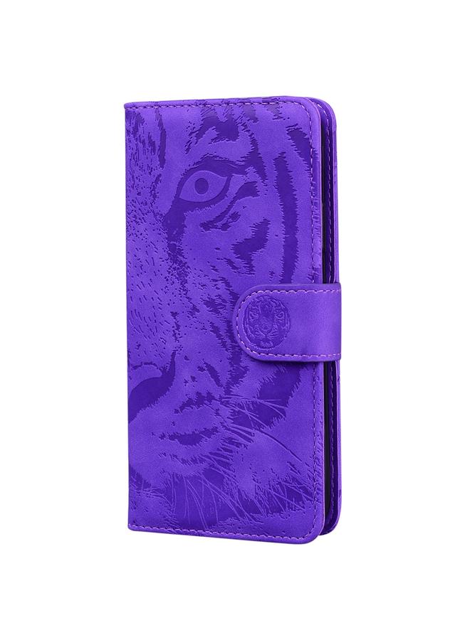 اس-توب جراب لهاتف Samsung Galaxy M54 من الجلد القابل للطي بنقشة النمر - Image 2