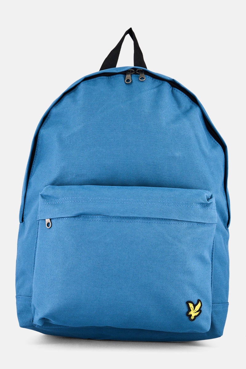 Lyle & Scott Men Embroidered Logo Backpack, Teal Blue - Image 1