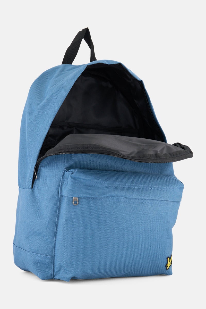 Lyle & Scott Men Embroidered Logo Backpack, Teal Blue - Image 3