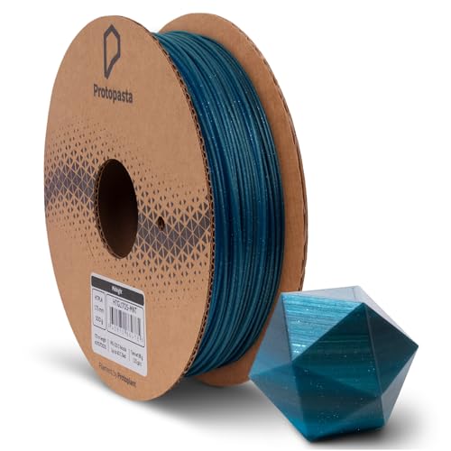Proto-Pasta Protopasta Midnight HT PLA 3D Printer Filament 1.75mm 500g Multicolor Translucent Transition Glitter Filament; 3D Printing Filament on Recyclable Cardboard Spool for 3D Printers Like Creality Ender - Image 1