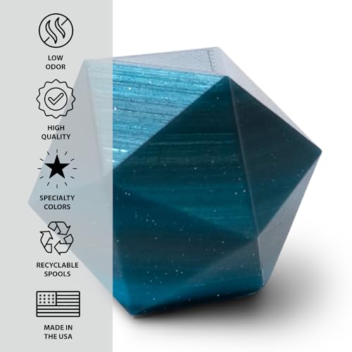 Proto-Pasta Protopasta Midnight HT PLA 3D Printer Filament 1.75mm 500g Multicolor Translucent Transition Glitter Filament; 3D Printing Filament on Recyclable Cardboard Spool for 3D Printers Like Creality Ender - Image 5