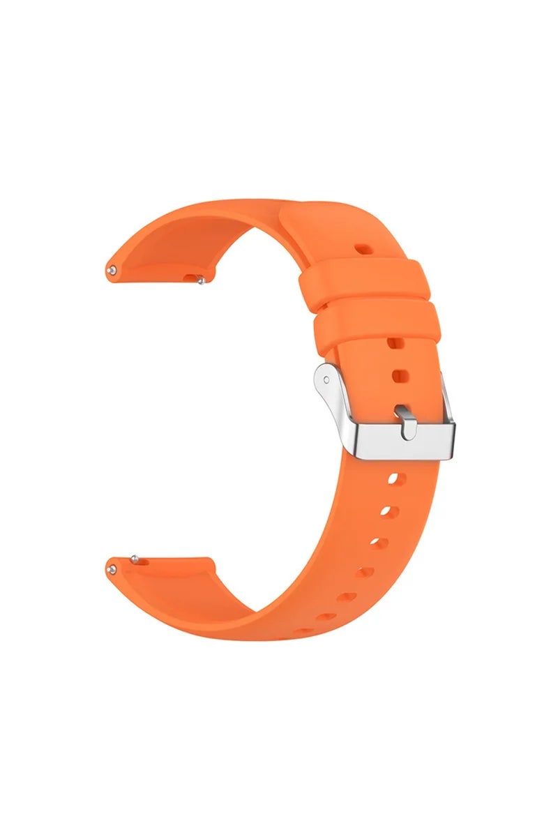 20mm Orange Universal Watch Straps 22mm 20mm Quick Release Silicone Band Soft Wristband for Sam...
