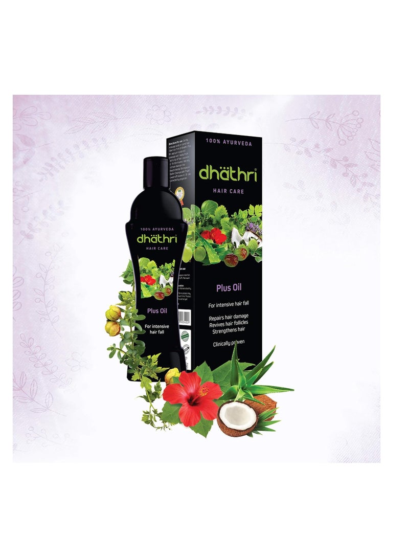 Dhathri Hair Care  100ml Plus Herbal Oil Ayurvedic hair oil for intense hair fall problems 100ml - Image 2