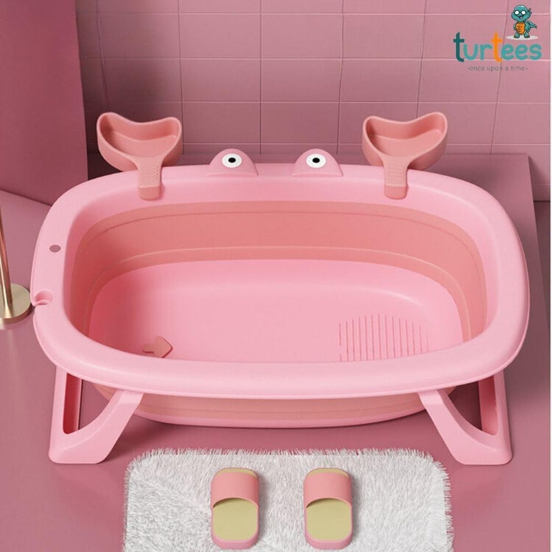 Turtees Portable Baby Bath Tub - Collapsible Toddler Bath Tub for Kids - Image 2
