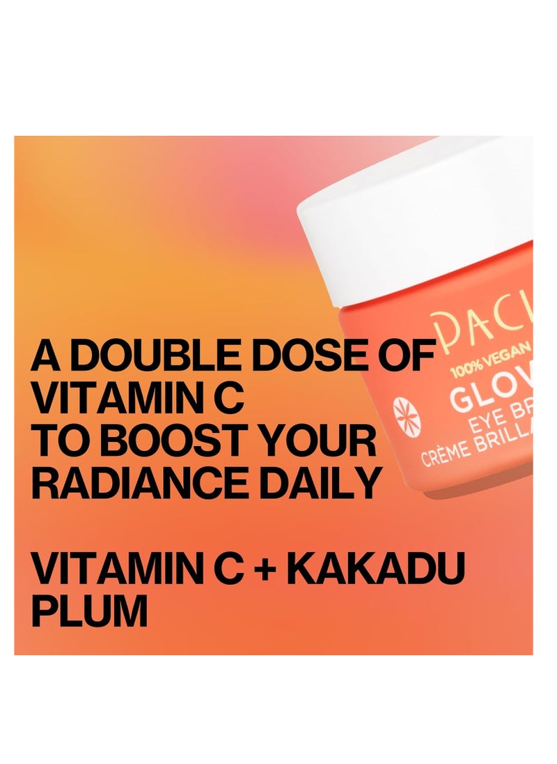 Pacifica Pacifica Glow Baby Brightening Eye Cream – Vitamin C Under Eye Cream for Dark Circles & Puffiness, Caffeine-Infused Eye Brightener for Tired Eyes Fragrance-Free 0.5 oz Clean Vegan Dermatologist Tested  - Image 4