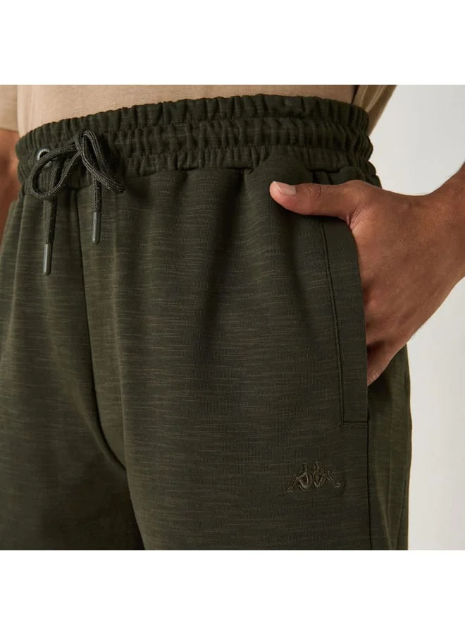 Kappa Kappa Textured Shorts with Drawstring Closure and Pockets
