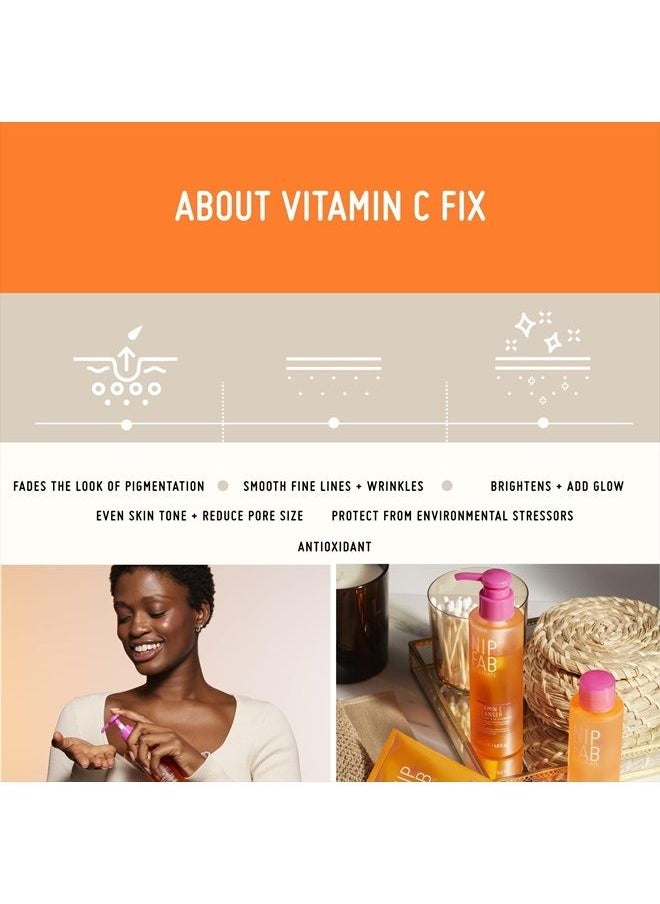 NIP+FAB Nip + Fab Vitamin C Fix Gel Cleanser Brightening Hydrating Facial Cleansing Face Wash for Skin Toning, 4.9 Fl Oz  - Image 5