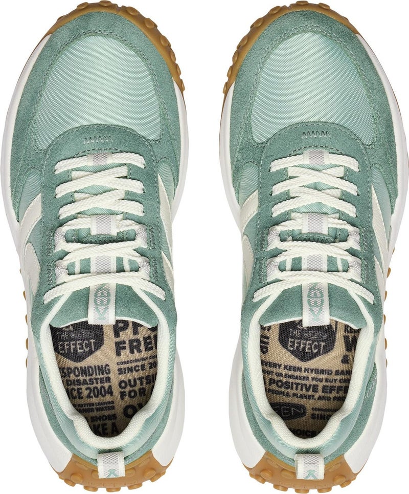 KEEN Women's KS86 Comfortable Durable Retro Style Sneakers, Dark Forest/Star White, 8.5 - Image 4