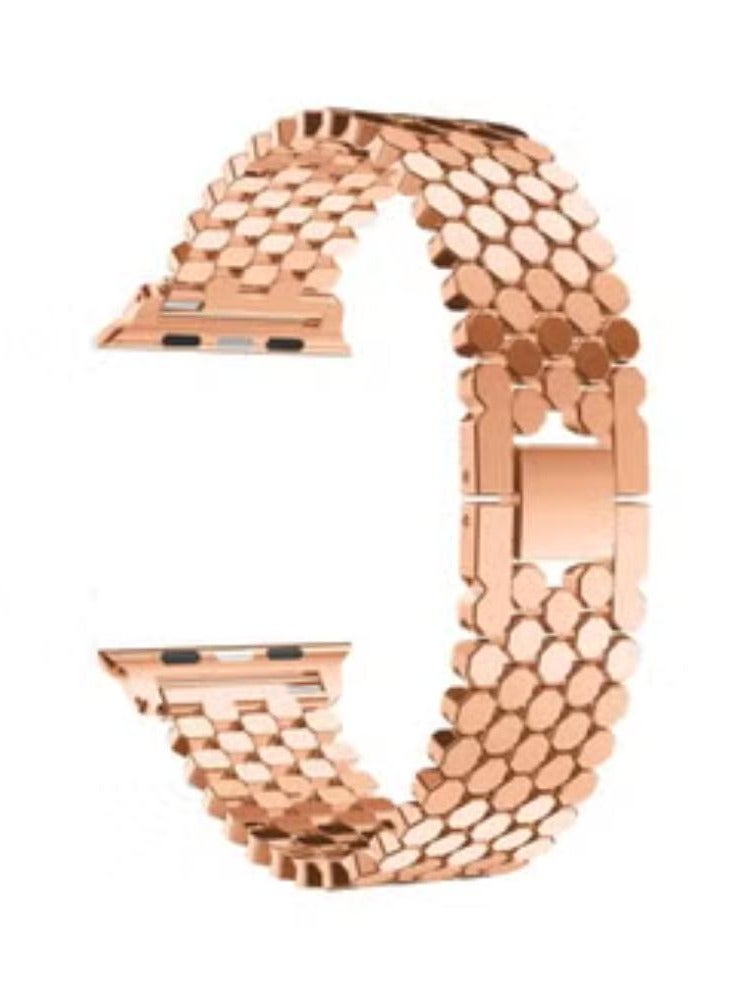 Replacement Band Loop Strap For Apple Watch Series 4 44mm Rose Gold - Image 2