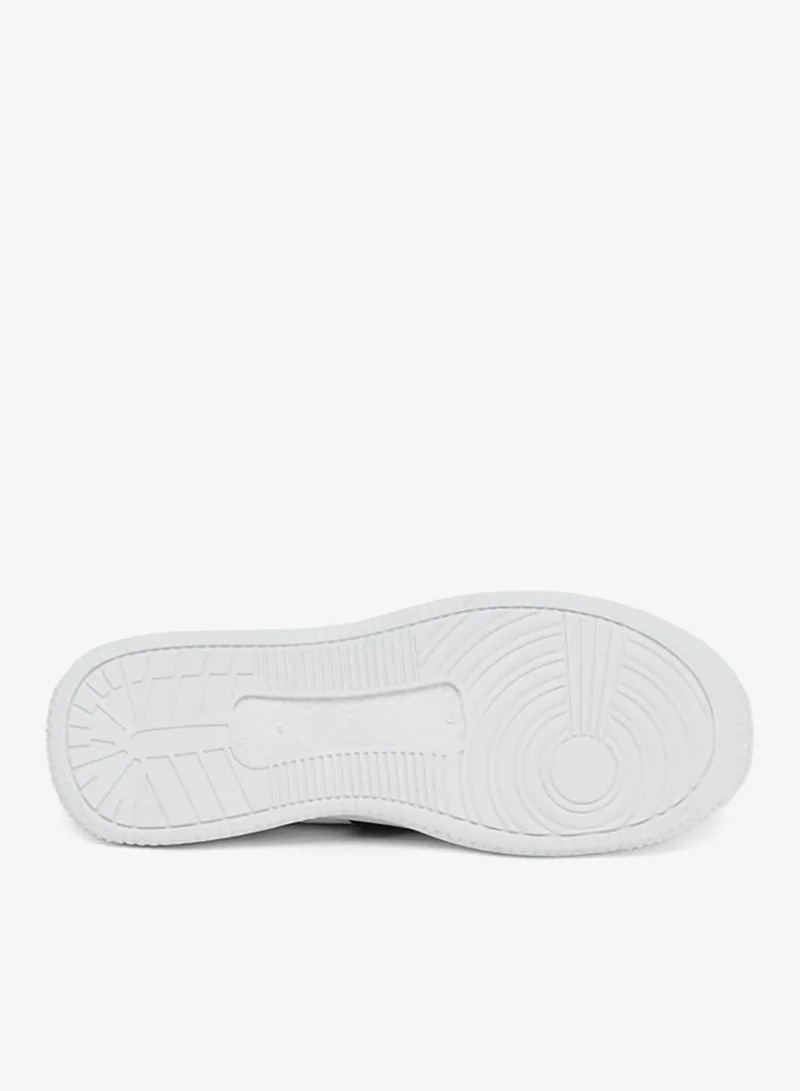 Styli  Men Off White Contrast Panel Sneakers for Men | Best Price UAE
