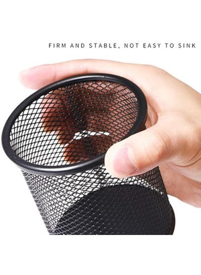 حامل أقلام بنمط معدني أسود - Image 3