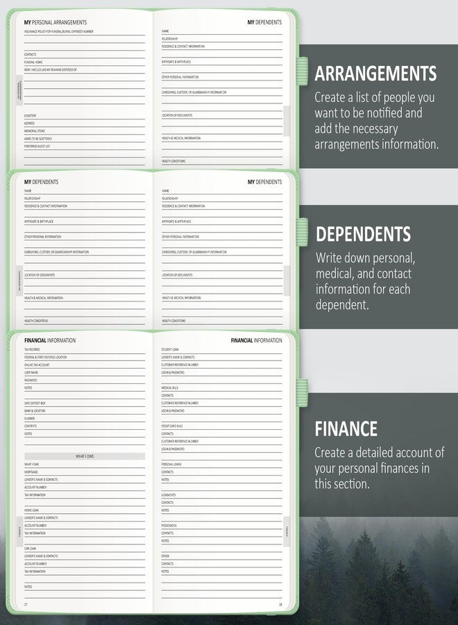 BIROYAL End of Life Planner - Final Arrangements Organizer for Beneficiary, Will Preparation, Last Wishes & Funeral Planning, A5 (Purple) - Image 5